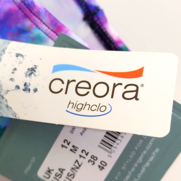 Panache Brazilian cut bikini bottom. Multi colour tie dye print. Multiple sizes. - Picture 5 of 7